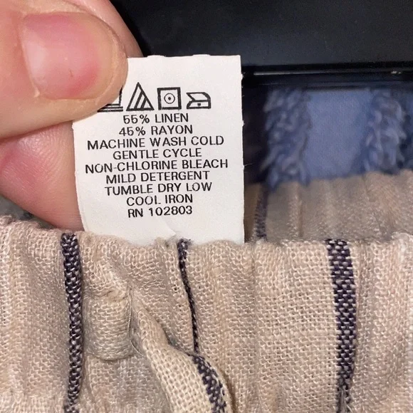 Briggs Linen-Blend Pants Medium-Coastal Beachy - Picture 5 of 6